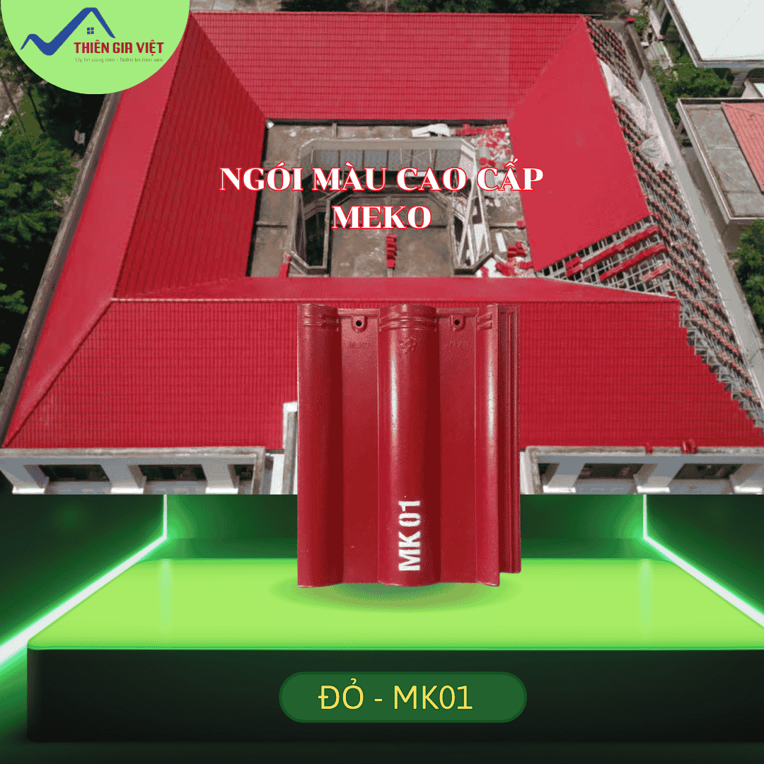 Ngói màu Meko Ánh kim